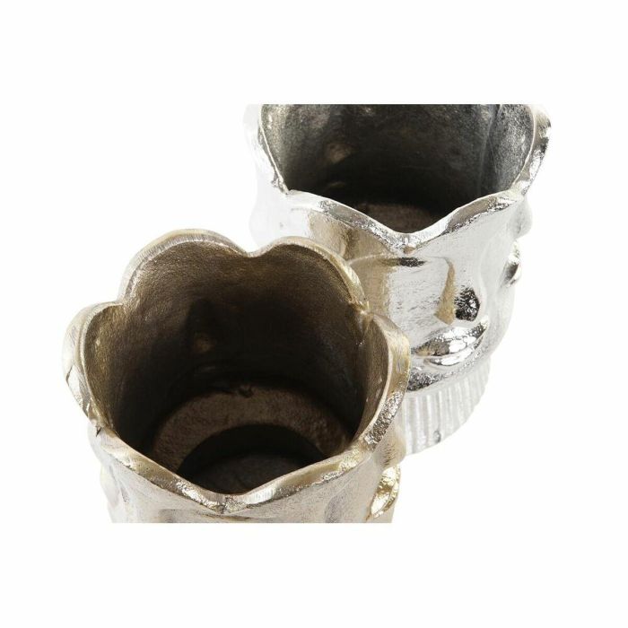 Jarron Moderno DKD Home Decor Champan Plateado 12 x 17 x 12 cm (2 Unidades) 2 Jarron Moderno DKD Home Decor Champan Plateado 12 x 17 x 12 cm (2 Unidades) 2