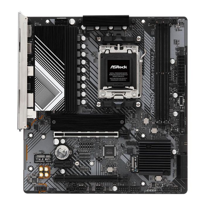 ASRock 90-MXBLA0-A0UAYZ Placa Base B650M-HDV/M.2 AMD B650 Socket AM5 Micro ATX DDR5 1