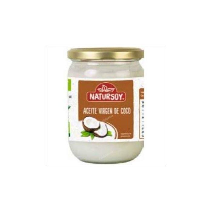 NATURSOY Aceite de Coco crudo Bio, 400ml. Alimento vegano ecológico