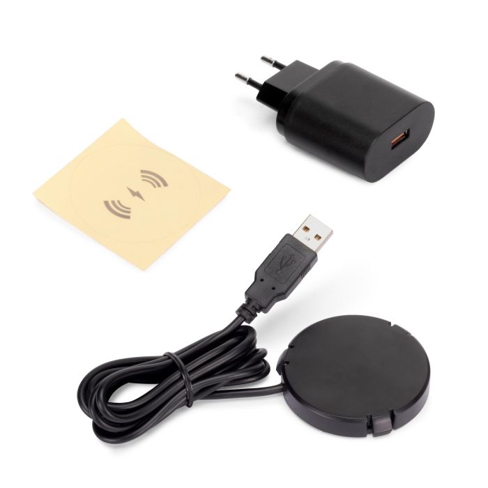 Emuca Cargador inalámbrico oculto para móviles Airtop 2, D.60mm, 5V DC 2A (Qi-10W), Plástico, Negro 0 Emuca Cargador inalámbrico oculto para móviles Airtop 2, D.60mm, 5V DC 2A (Qi-10W), Plástico, Negro 0