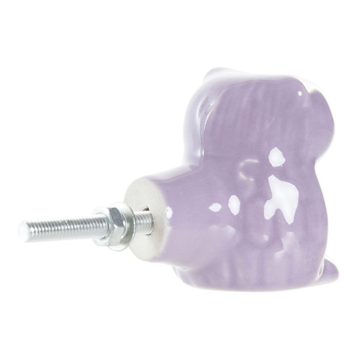 DKD Home Decor Pomo Decorativo Shabby Verde Blanco 4x5x4 cm Gres Metal 2