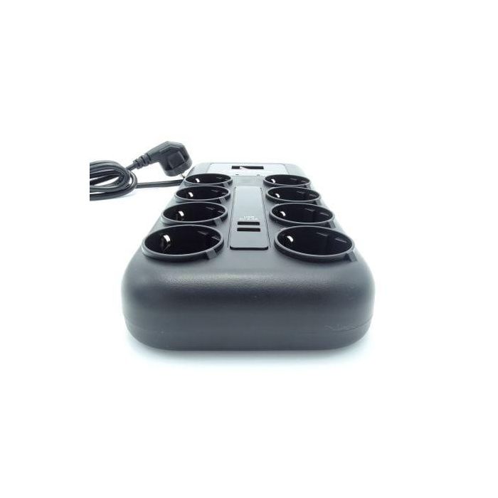 Regleta con Interruptor Cyberpower P0820SUD0-DE/ 8 Tomas de corriente/ 2 USB/ Cable 1.8m/ Negra 1 Regleta con Interruptor Cyberpower P0820SUD0-DE/ 8 Tomas de corriente/ 2 USB/ Cable 1.8m/ Negra 1
