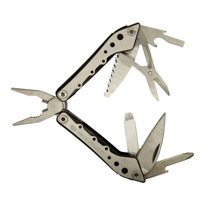 True Multiherramienta 10 en 1 de Acero Inoxidable con Tijeras, Cuchillo y Alicates 4