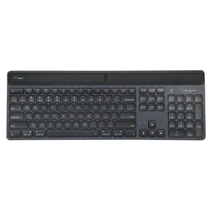 Targus Sustainable Energy Harvesting EcoSmart™ Keyboard, Bluetooth 5.0 BLE, Nordic Targus Sustainable Energy Harvesting EcoSmart™ Keyboard, Bluetooth 5.0 BLE, Nordic