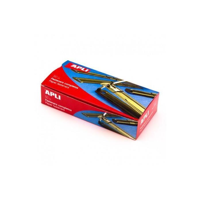 Apli Fasteners Metálicos Completo Dorado 50 unidades