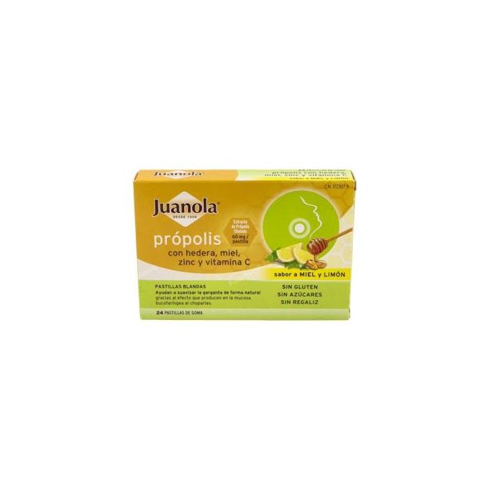 Juanola Past. Propolis Hedera-Miel-Zinc-Vit C 24Ud Juanola Past. Propolis Hedera-Miel-Zinc-Vit C 24Ud