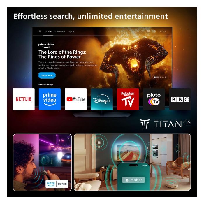 Philips 55OLED760/12 TV 55" 4K OLED 120 Hz Ambilight Smart TV 9