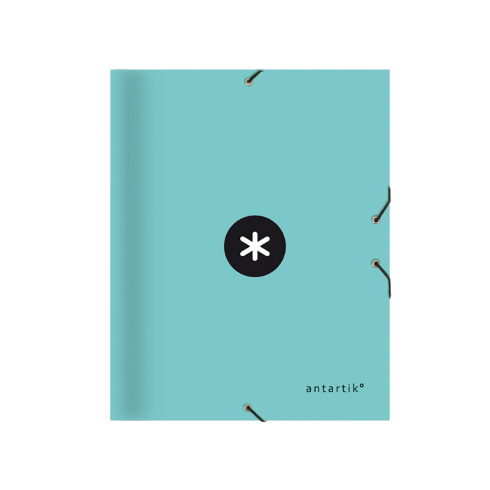 Antartik Carpeta Clasificadora A4 12 Departamentos con Goma, Cartón Forrado, Color Menta 1
