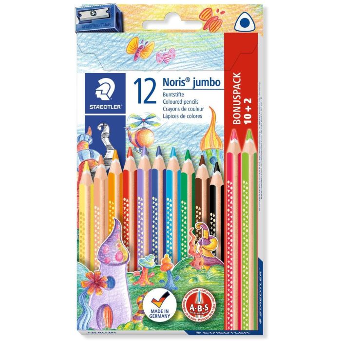 Staedtler Lápices De Colores Jumbo 128 Surtidos Estuche 10+2 Ud + Sacapuntas De Regalo 128 NC12P1 0 Staedtler Lápices De Colores Jumbo 128 Surtidos Estuche 10+2 Ud + Sacapuntas De Regalo 128 NC12P1 0