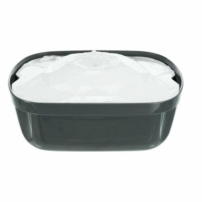 Fuente para Mascotas Trixie Polygon Blanco Gris Silicona Melamina 2,5 L 28 x 11 x 22 cm 31
