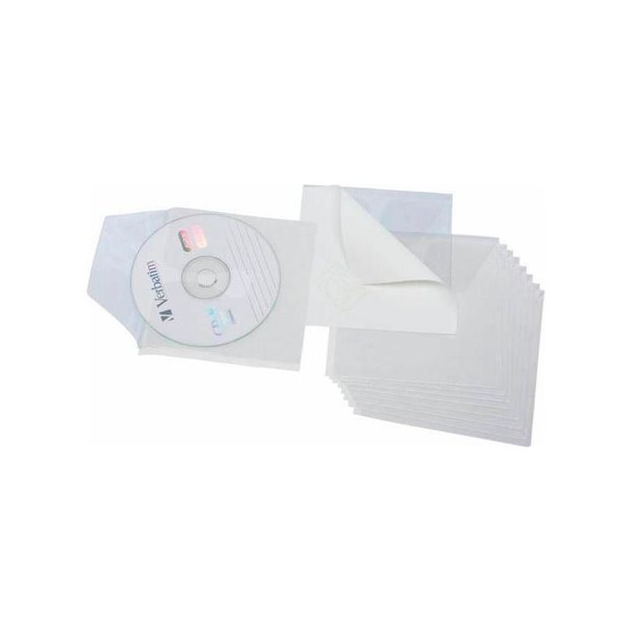 Grafoplás Fundas Pvc Adhesivas Para Cd 127x127 mm Blanco Bolsa -10U-