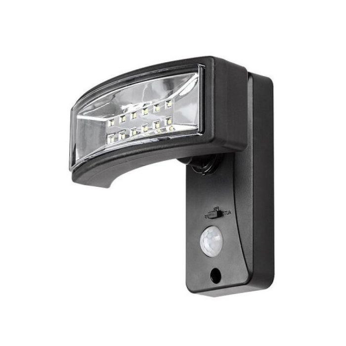 RABALUX RAB-77019 Aplique Solar Exterior Valpovo LED 2,4W 250Lm 4000K Sensor Movimiento IP44 Negro
