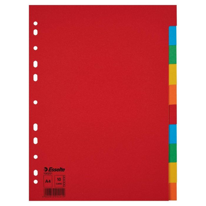 Separadores Esselte Multicolor Cartón (10 Unidades) 1 Separadores Esselte Multicolor Cartón (10 Unidades) 1