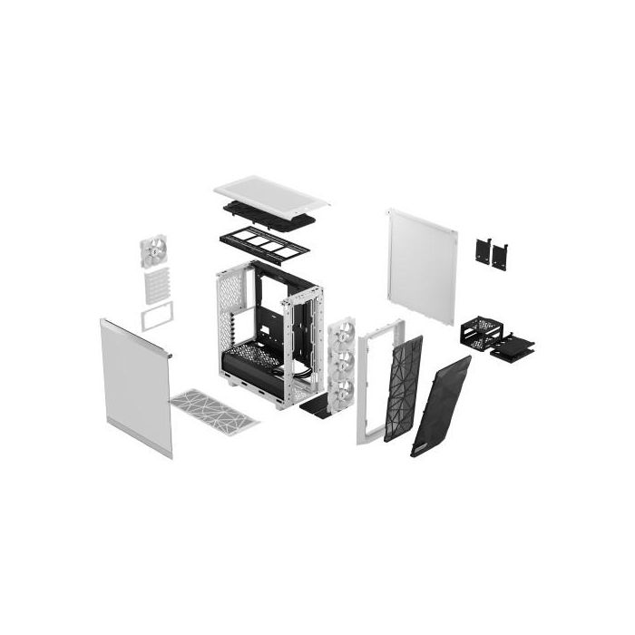 Fractal Design Meshify 2 Compact RGB Blanco - Torre PC ATX, RGB, Ventiladores 3x120mm, FD-C-MES2C-08 3 Fractal Design Meshify 2 Compact RGB Blanco - Torre PC ATX, RGB, Ventiladores 3x120mm, FD-C-MES2C-08 3