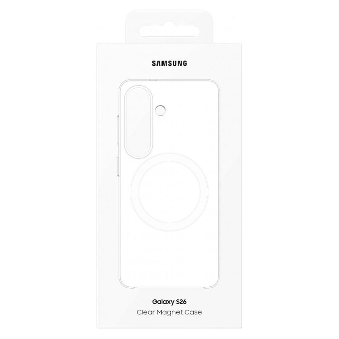 Samsung EF-CS942CTEGWW Funda Clear Magnet Case Galaxy S26 Transparente, Compatible con MagSafe, Anti-huellas y Antiamarilleamiento