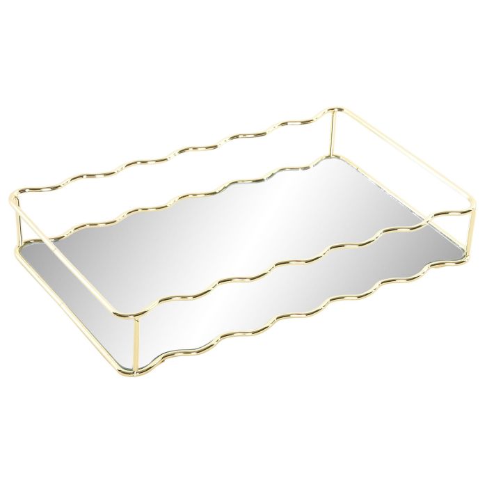 Bandeja Glam DKD Home Decor Dorado 18 x 5 x 30 cm 0 Bandeja Glam DKD Home Decor Dorado 18 x 5 x 30 cm 0