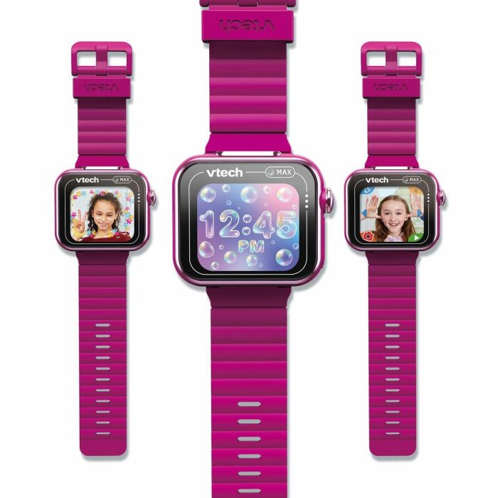 Reloj interactivo kidizoom smartwatch max color frambuesa. pantalla tactil.fotos,selfies,videos,grabadora,juegos.. 256 mb. 5