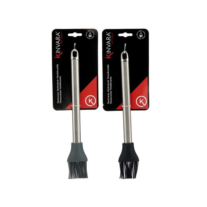 Pincel de Cocina Acero Inoxidable y Silicona Kinvara - 32 cm (36 Unidades) 2 Pincel de Cocina Acero Inoxidable y Silicona Kinvara - 32 cm (36 Unidades) 2