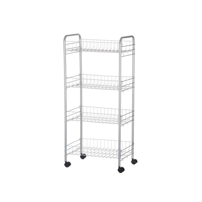 Verdulero 4 Pisos Metalico Ruedas Kinvara 26X82CM (4 Unidades) 1 Verdulero 4 Pisos Metalico Ruedas Kinvara 26X82CM (4 Unidades) 1