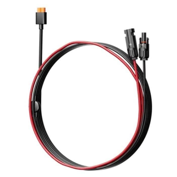 Cable solar ECOFLOW MC4 del XT60i OB03750 - 3,5 m - Negro - Para conectar el panel solar al generador 1 Cable solar ECOFLOW MC4 del XT60i OB03750 - 3,5 m - Negro - Para conectar el panel solar al generador 1
