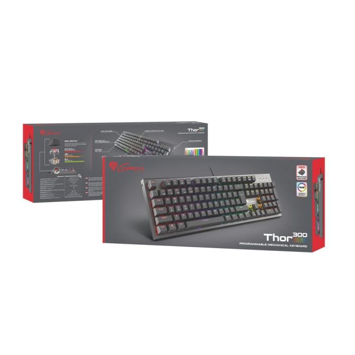 GENESIS Thor 300 RGB teclado Juego USB QWERTY Español Negro 1 GENESIS Thor 300 RGB teclado Juego USB QWERTY Español Negro 1