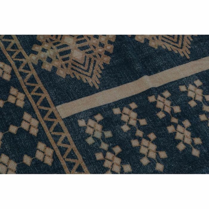 Alfombra Arabe DKD Home Decor Azul Naranja 180 x 0.4 x 120 cm (2 Unidades) 2