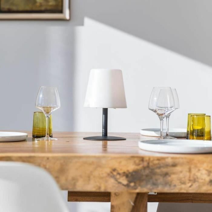 Lumisky LUM3760093541305 Lámpara de mesa inalámbrica Standy Mini Dark 25 cm Base de acero negro LED blanco cálido y blanco 3 Lumisky LUM3760093541305 Lámpara de mesa inalámbrica Standy Mini Dark 25 cm Base de acero negro LED blanco cálido y blanco 3