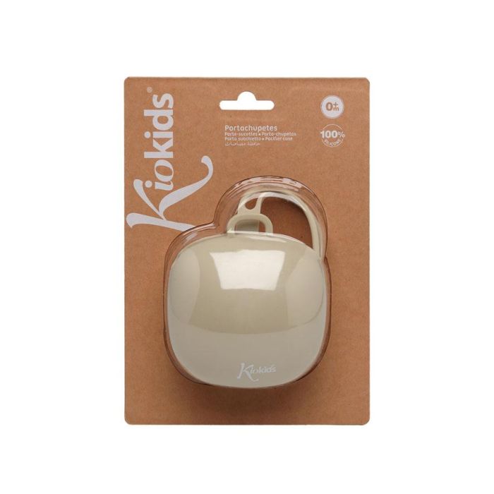 KioKids Portachupetes de Silicona Beige Higiénico y Seguro con Lazo para Colgar | Capacidad 1 Chupete | Para Bebés +0 Meses 3 KioKids Portachupetes de Silicona Beige Higiénico y Seguro con Lazo para Colgar | Capacidad 1 Chupete | Para Bebés +0 Meses 3