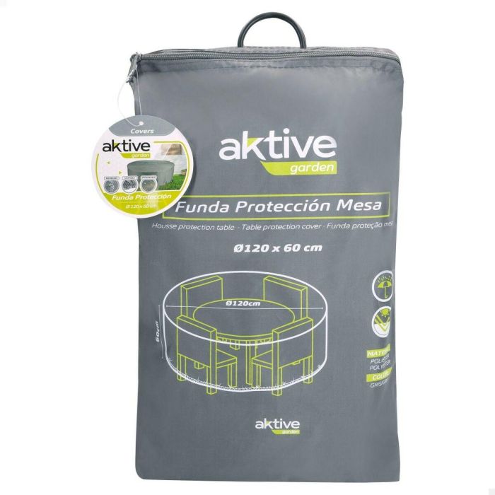 Funda Protectora Aktive Ø 120 cm Mesas 120 x 60 x 120 cm (6 Unidades) 1 Funda Protectora Aktive Ø 120 cm Mesas 120 x 60 x 120 cm (6 Unidades) 1