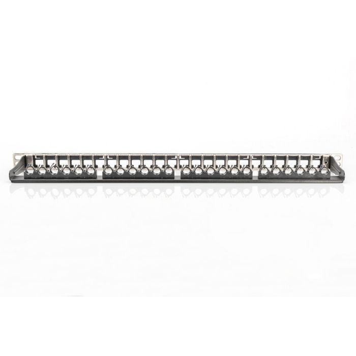 Digitus Patchpanel 0,5HE 24 Puertos Modular Cat6a Apantallado Negro 1