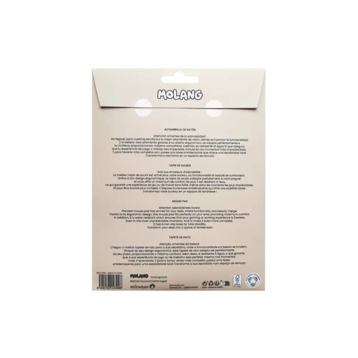 Wondee Alfombrilla Ratón Ergonómica de Gel con Reposamuñecas Antideslizante 250x230 mm 4