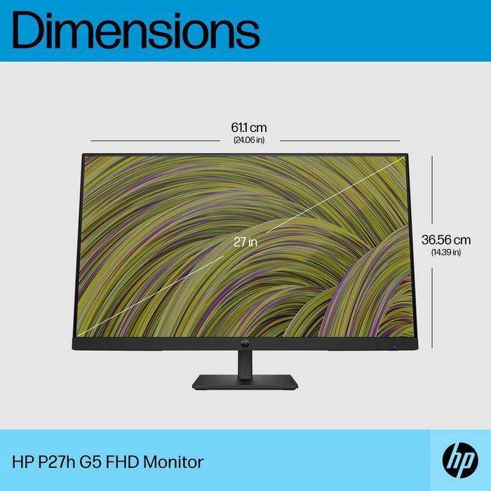 HP P27h G5 Monitor de 27 pulgadas FHD con Audio Integrado para Productividad Diaria 15 HP P27h G5 Monitor de 27 pulgadas FHD con Audio Integrado para Productividad Diaria 15