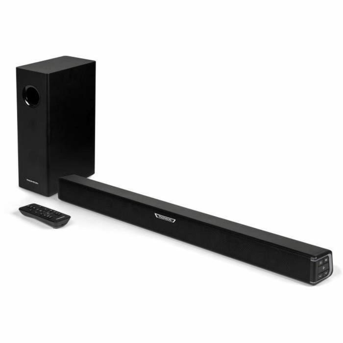 Thomson SB350BTS Barra de sonido 2.1 300W con Subwoofer con cable, Bluetooth 5.0 e indicadores luminosos Thomson SB350BTS Barra de sonido 2.1 300W con Subwoofer con cable, Bluetooth 5.0 e indicadores luminosos