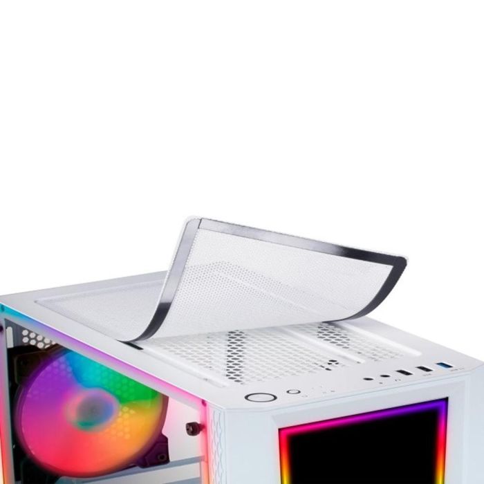 Mars Gaming Caja Semitorre MC - ART ATX con Ventana de Cristal Templado e Iluminación RGB Frontal ATX 1