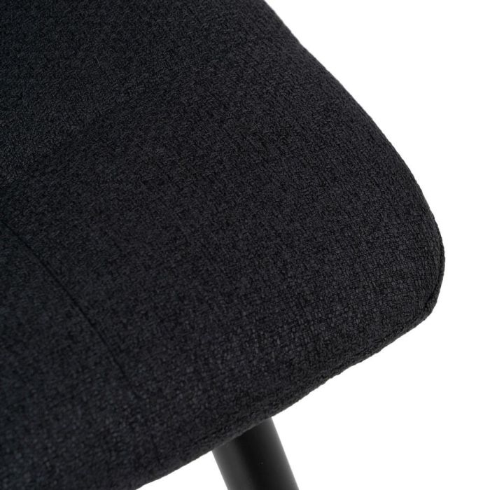 Taburete Negro Tejido-Metal Salón 45 X 55 X 92 cm