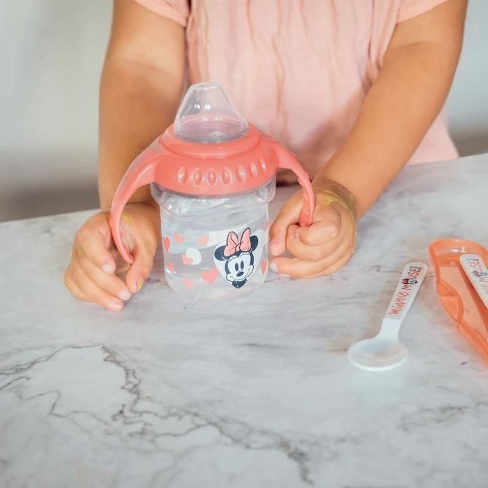 Pack comida THERMOBABY MINNIE 1ª edad - 1 mordisqueador + 1 bol + 1 taza con asa + 2 cucharas 2 Pack comida THERMOBABY MINNIE 1ª edad - 1 mordisqueador + 1 bol + 1 taza con asa + 2 cucharas 2