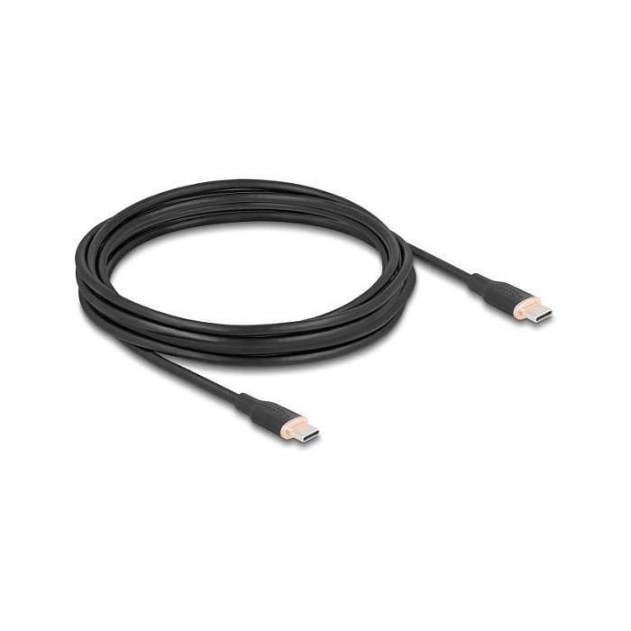 DeLOCK 81240 Cable USB Tipo-C Macho a Macho USB 2.0, 4 Metros, PD 3.0 Hasta 60W, Carga Rápida, 0.48 Gbit/s, Negro 0 DeLOCK 81240 Cable USB Tipo-C Macho a Macho USB 2.0, 4 Metros, PD 3.0 Hasta 60W, Carga Rápida, 0.48 Gbit/s, Negro 0