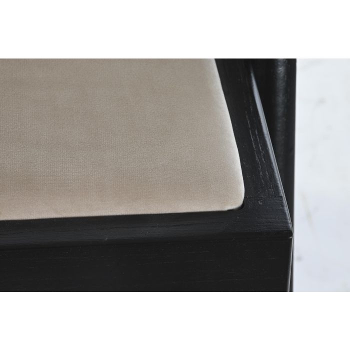 DKD Home Decor Silla Horeca Negro Natural 54 x 82 x 55 cm Olmo y Ratán (2 Unidades) 3