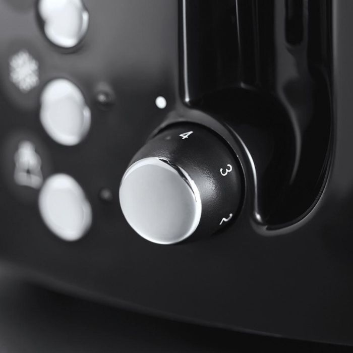 Russell Hobbs 22601-56 Tostador Textures Plus, Negro Mate/Alto Brillo, Ranuras Extra Largas, Función Pan Congelado, Ajuste de Tueste 5 Russell Hobbs 22601-56 Tostador Textures Plus, Negro Mate/Alto Brillo, Ranuras Extra Largas, Función Pan Congelado, Ajuste de Tueste 5