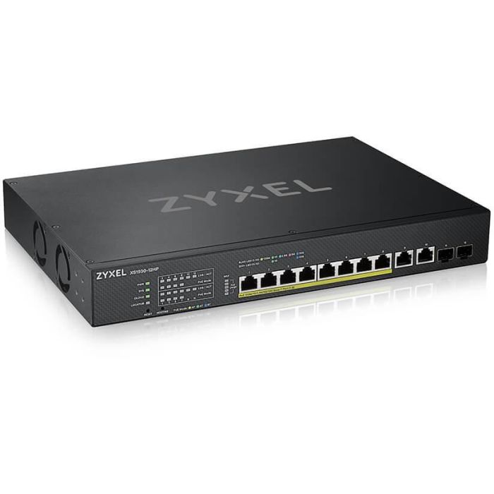 Zyxel XS1930-12HP Switch Gestionado L3 10 Puertos 10G Ethernet PoE+ 2 Ranuras SFP+ Montaje en Rack 0 Zyxel XS1930-12HP Switch Gestionado L3 10 Puertos 10G Ethernet PoE+ 2 Ranuras SFP+ Montaje en Rack 0