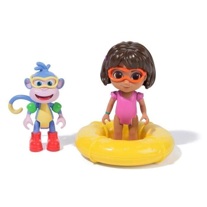 Spin Master 6073670 - Pack Figuras articuladas Dora la Exploradora y Botas con accesorios de natación - +3 años 3
