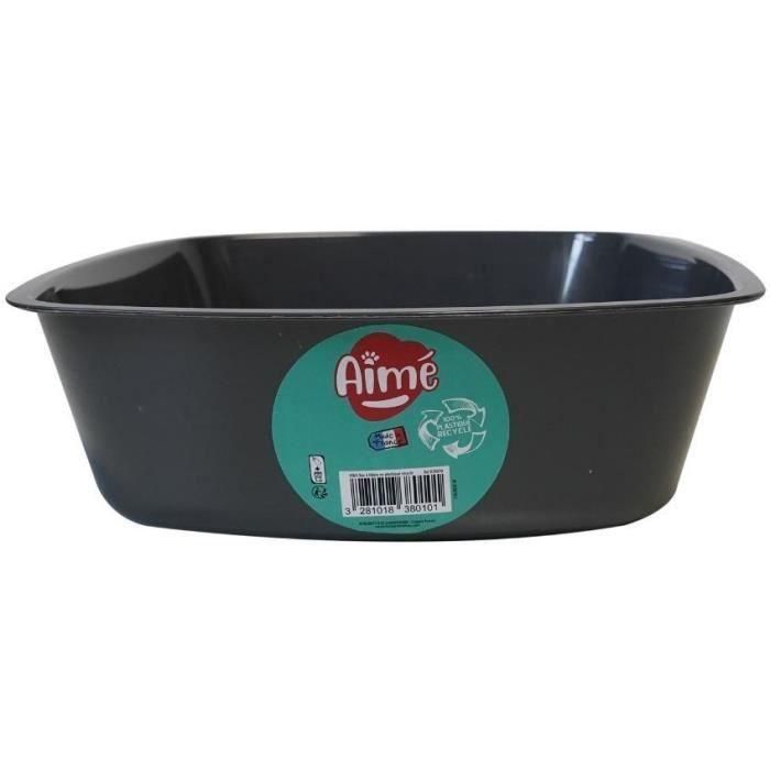 AIME Bandeja de arena sin borde - Bordes redondeados - 43 x 31 x 10 cm - Para gatos 1 AIME Bandeja de arena sin borde - Bordes redondeados - 43 x 31 x 10 cm - Para gatos 1