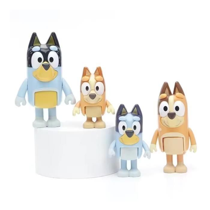 MOOSE 13009 - Pack 4 Figuras Familia Bluey: Bluey, Bingo, Bandit, Chilli - Licencia Oficial +3 años 1 MOOSE 13009 - Pack 4 Figuras Familia Bluey: Bluey, Bingo, Bandit, Chilli - Licencia Oficial +3 años 1