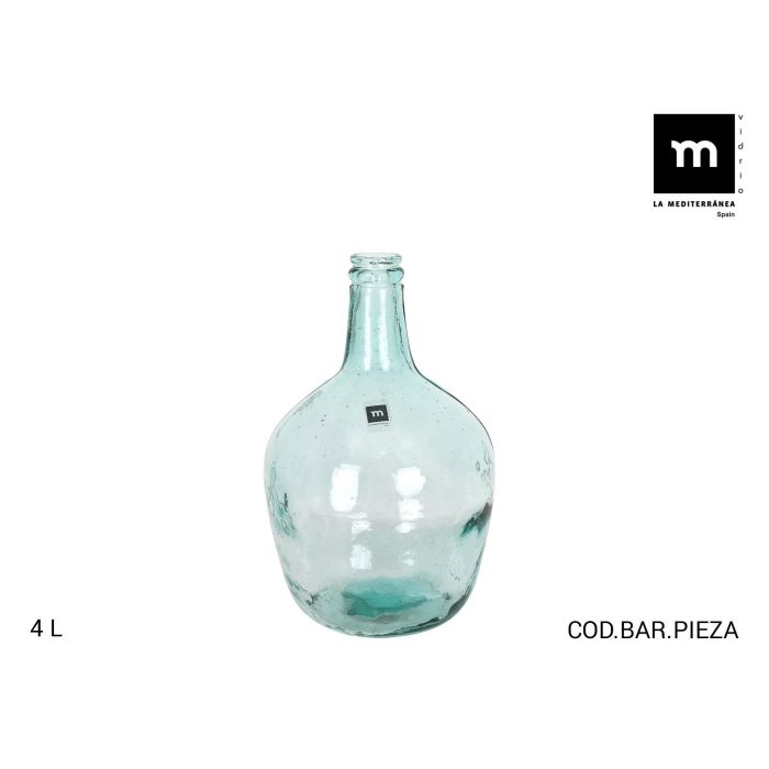 Inde Garrafa de Vidrio 4L Ø19x19x30 cm (4 Unidades) 0 Inde Garrafa de Vidrio 4L Ø19x19x30 cm (4 Unidades) 0