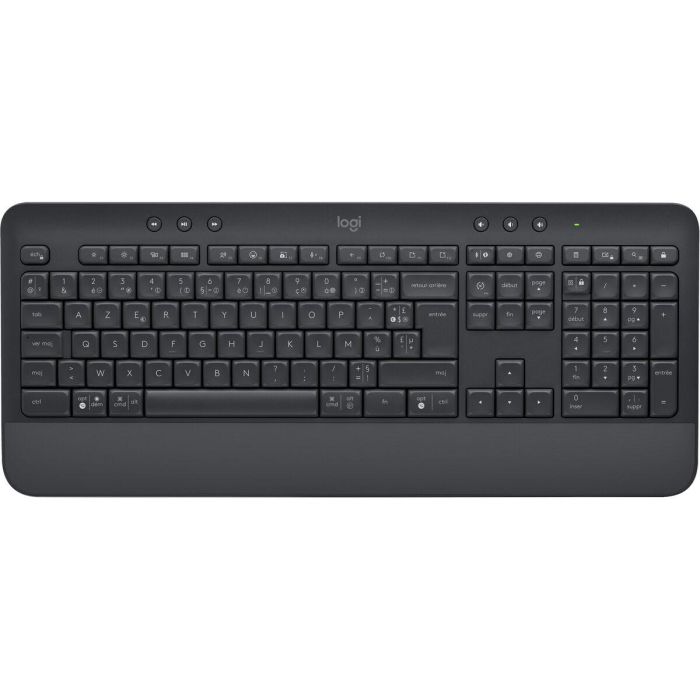 Logitech - Teclado inalámbrico - Ergonomico completo con - SEADSETS -SIGNATURA K650 - Graphite