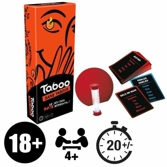 Hasbro Gaming HAS5010996248329 Taboo Sans Taboos, Juego de Mesa Atmosférico para Adultos 3 Hasbro Gaming HAS5010996248329 Taboo Sans Taboos, Juego de Mesa Atmosférico para Adultos 3