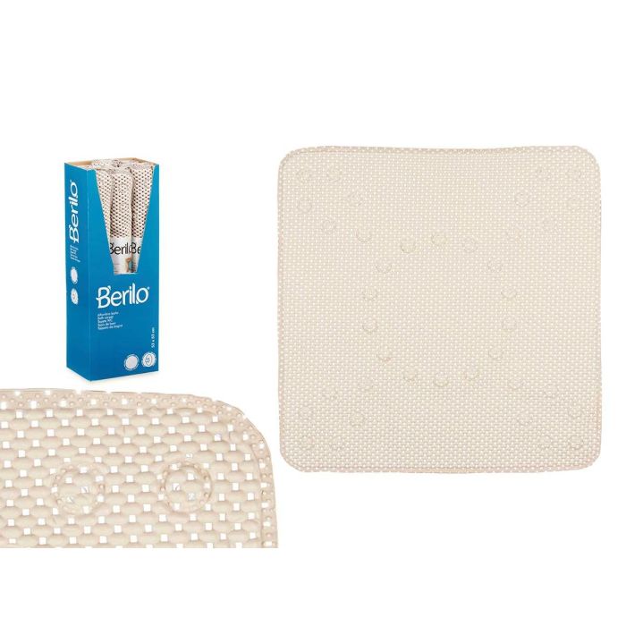 Alfombra de Baño Antideslizante Beis Berilo 6.5x53x6.5 cm (6 Unidades) Alfombra de Baño Antideslizante Beis Berilo 6.5x53x6.5 cm (6 Unidades)