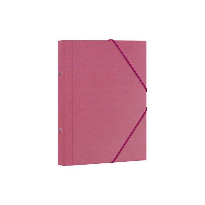 Carpeta Clasificadora Dohe Carton Plastif. Fº 12 Dptos.Gomas Y Solapa Rosa