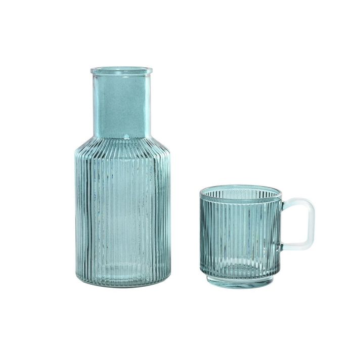Botella Basicos DKD Home Decor Verde Azul 10 x 22 x 10 cm Set de 2 (2 Unidades) 3 Botella Basicos DKD Home Decor Verde Azul 10 x 22 x 10 cm Set de 2 (2 Unidades) 3