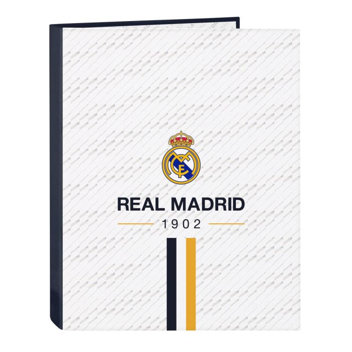 Carpeta de anillas Real Madrid C.F. Blanco A4 26.5 x 33 x 4 cm 0 Carpeta de anillas Real Madrid C.F. Blanco A4 26.5 x 33 x 4 cm 0